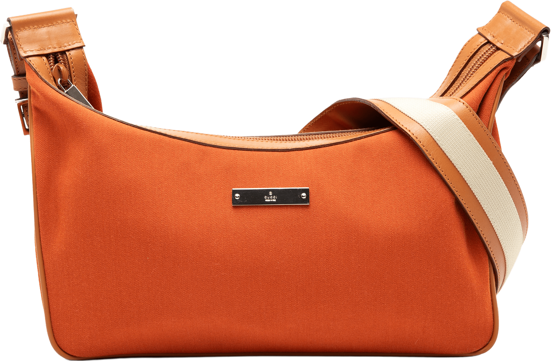 Gucci Canvas Crossbody, från Luxclusif, i färgen orange.