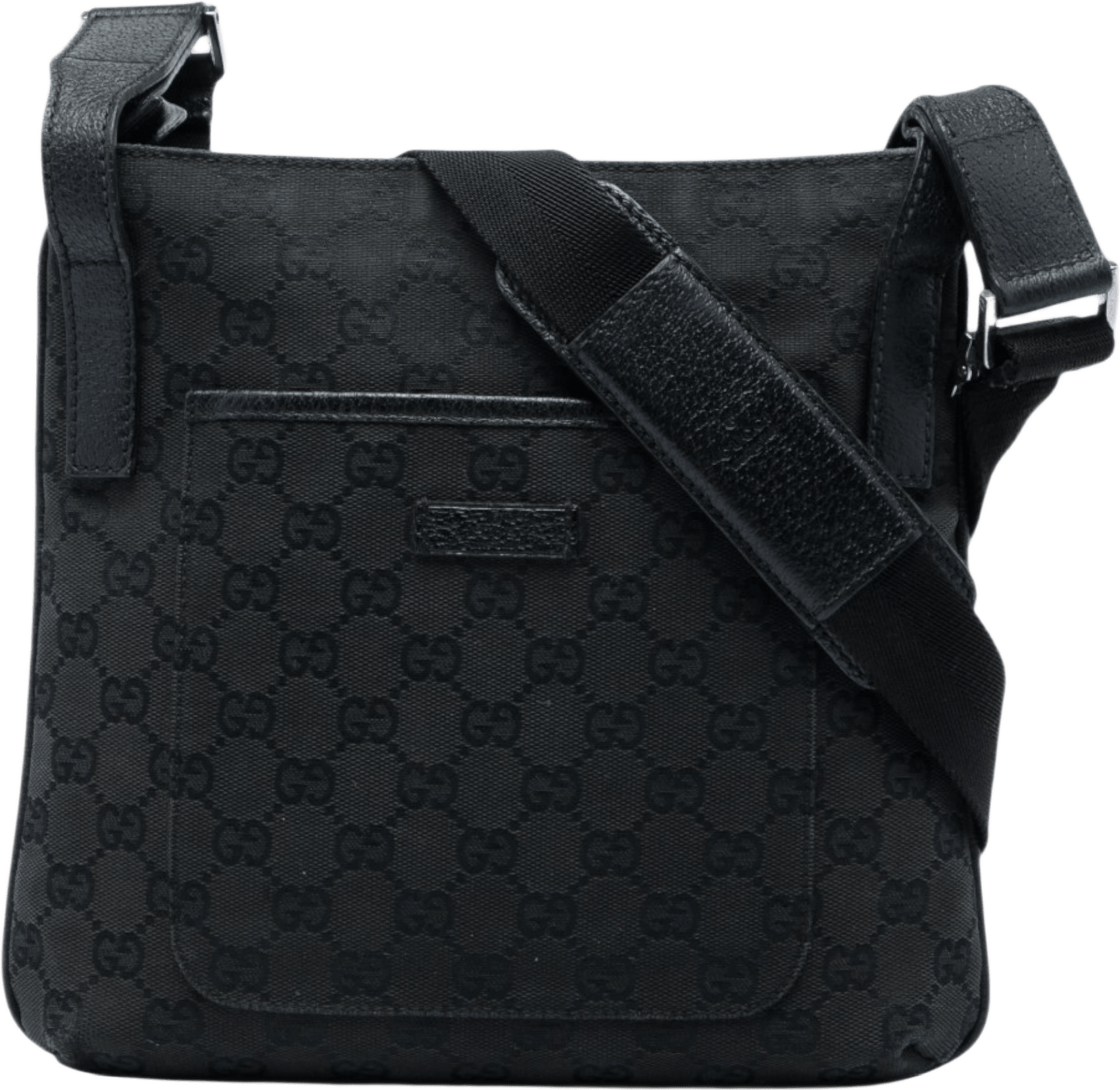 Gucci Gg Canvas Crossbody, från Luxclusif, i färgen svart.