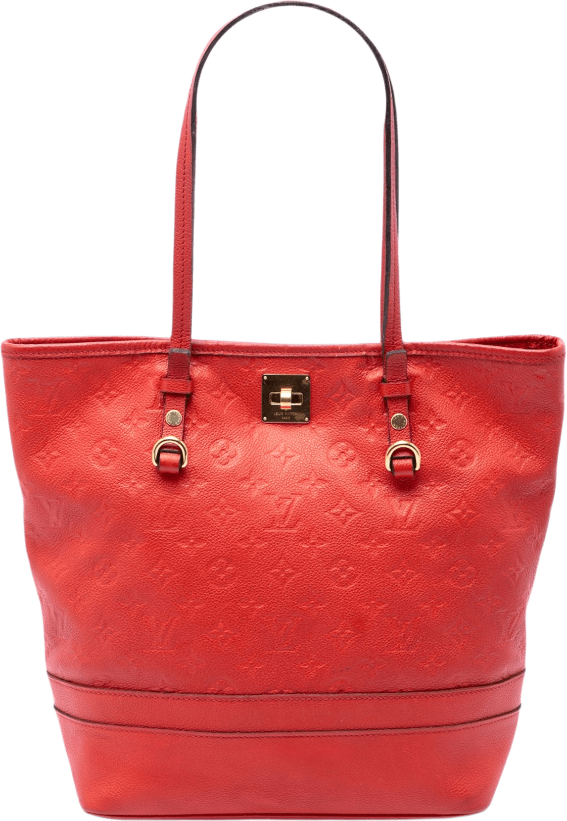 Louis Vuitton Monogram Empreinte Citadine Pm, från Luxclusif, i färgen röd.