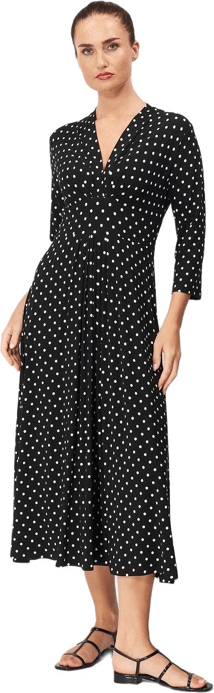 Clarissa Dress, från Jumperfabriken, i färgen black.