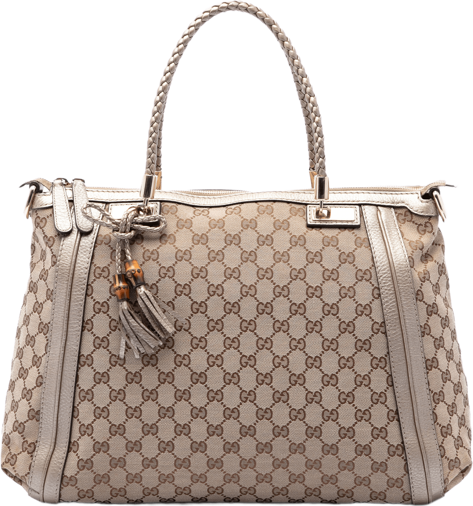Gucci Gg Canvas Bella Convertible Tote, från Luxclusif, i färgen beige.