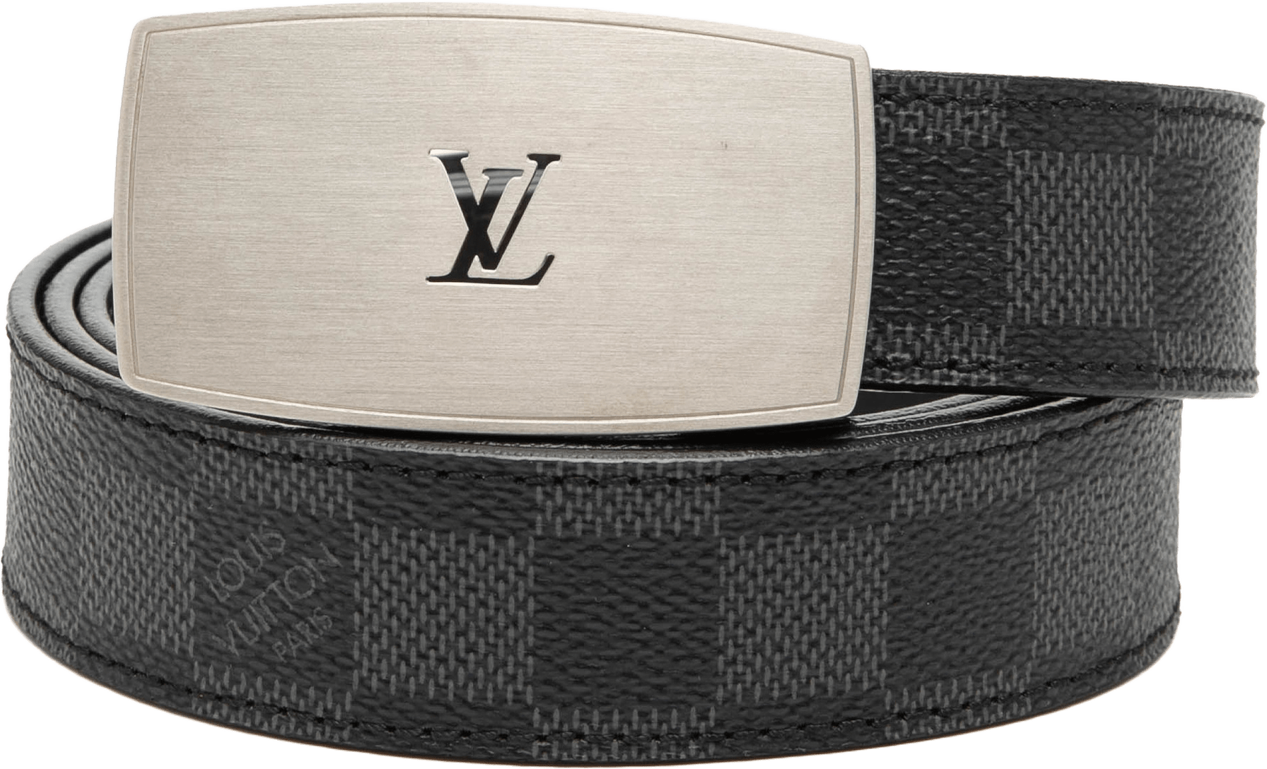 Louis Vuitton Damier Graphite Ceinture Belt, från Luxclusif, i färgen black.
