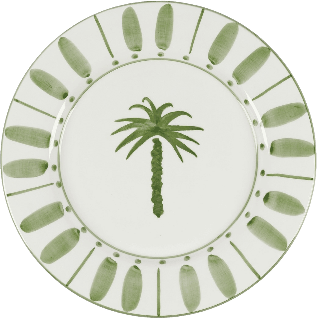 Cannes Tallrik - 28 Cm, från Pick A Poppy, i färgen green.