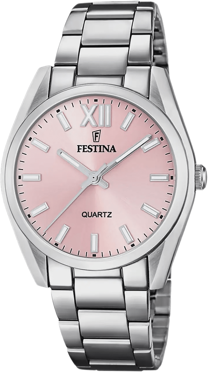 Festina Boyfriend Damklocka Rosa/stl, Metallband - F20622/2, från Festina, i färgen silver.