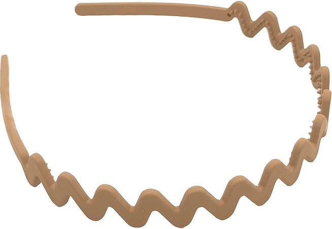 Diadem I Matt Finish I Sicksack Mönster, från Complement, i färgen beige.