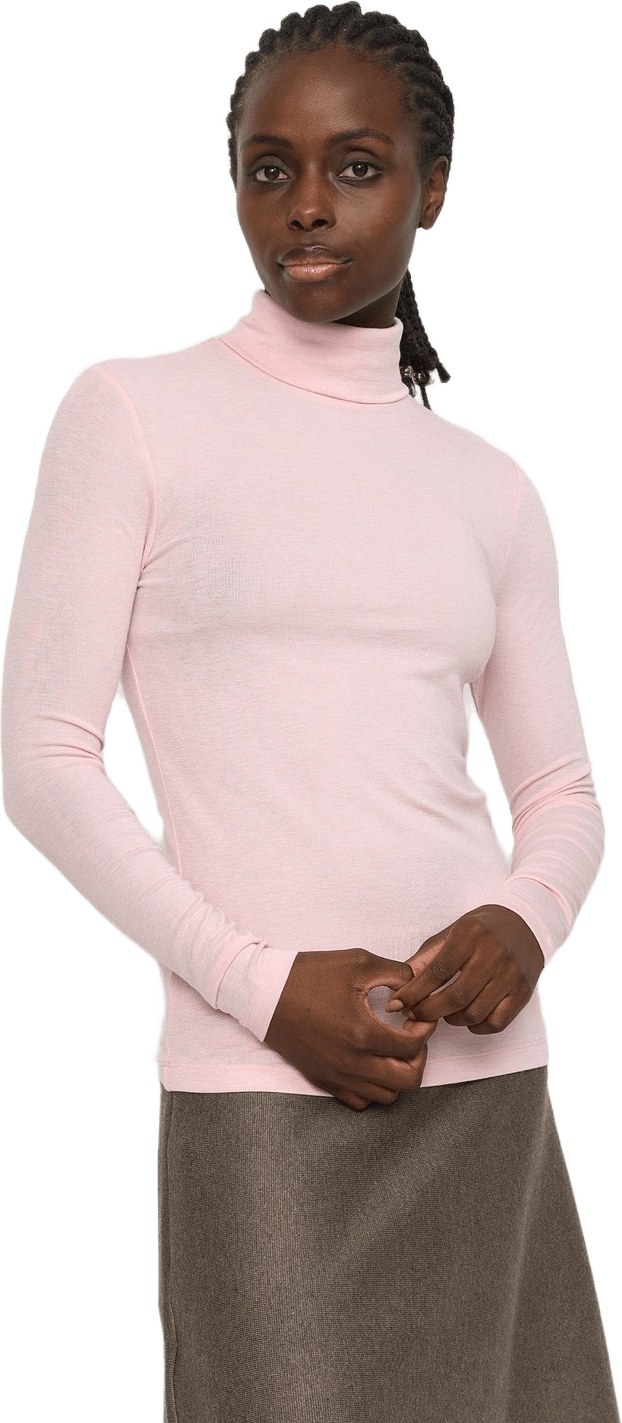 Srroman Roll Neck - Roseate Spoonbill Melange