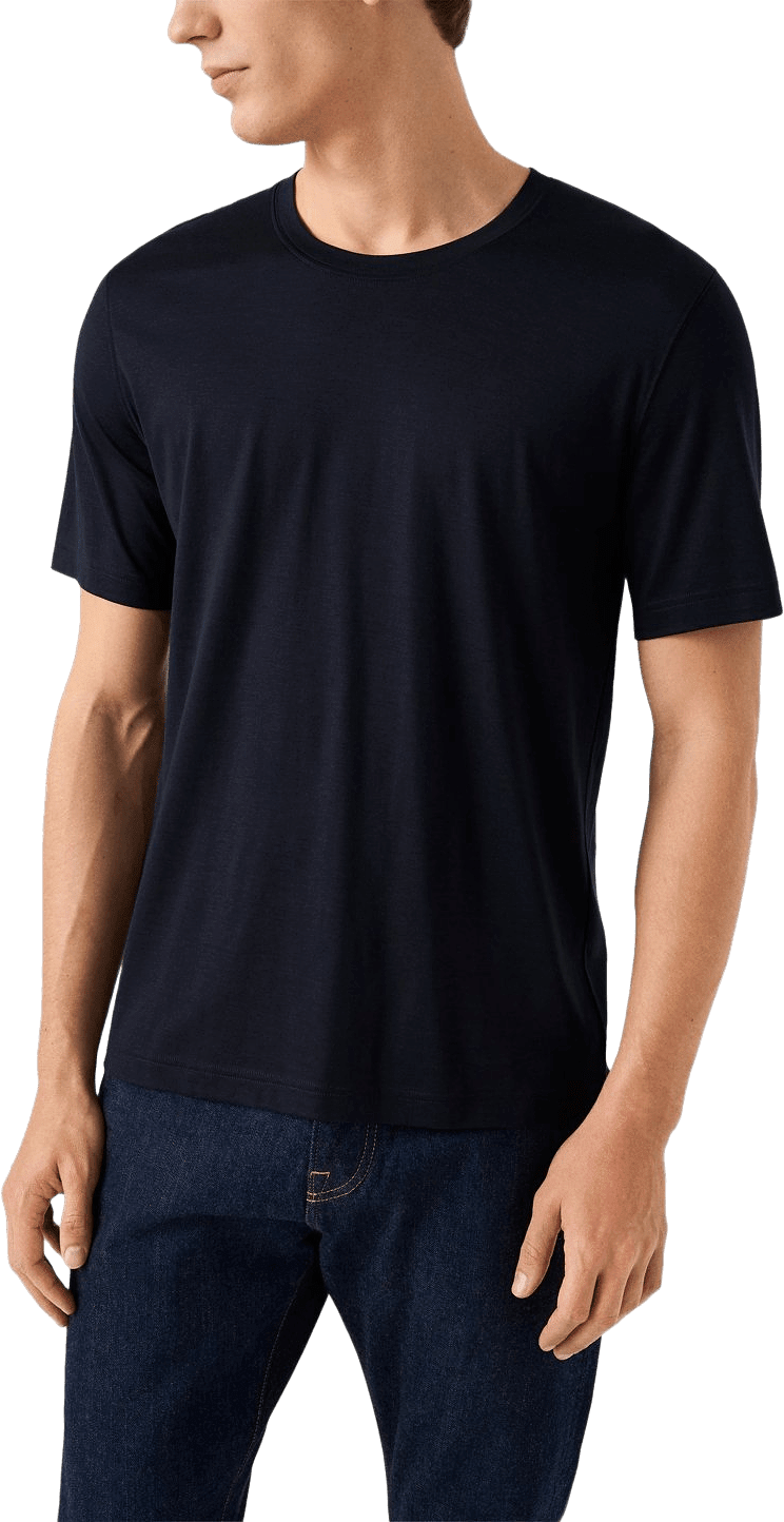 T-shirt I Bomull Och Siden