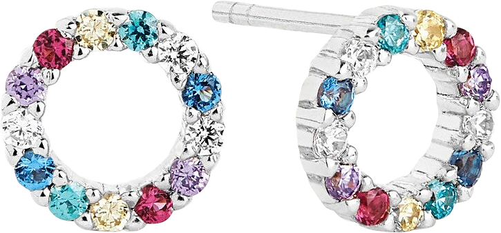 Örhänge Biella Uno, från Sif Jakobs Jewellery, i färgen rainbow.