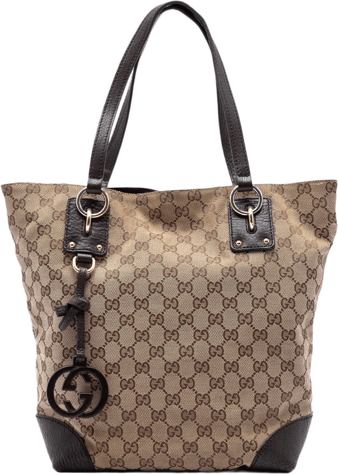 Gucci Gg Canvas Gg Charm Tote, från Luxclusif, i färgen beige.