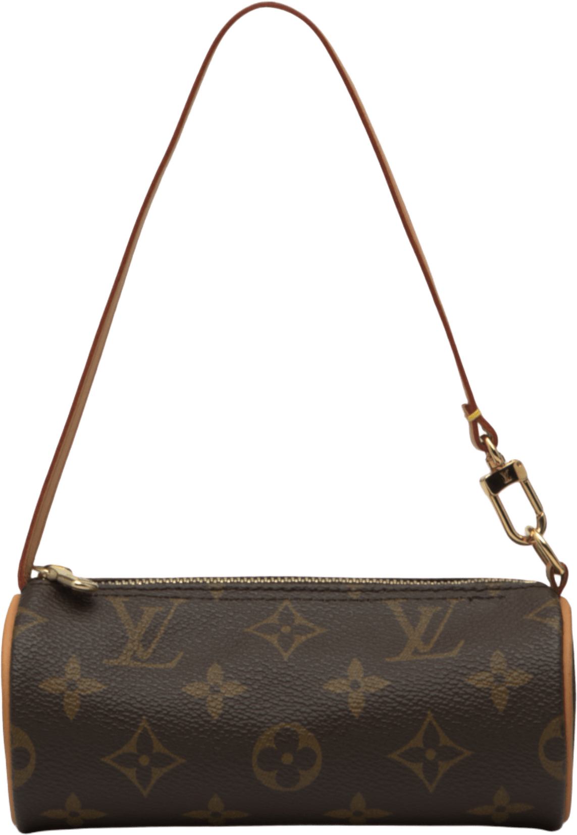 Louis Vuitton Monogram Papillon Pochette, från Luxclusif, i färgen brown.