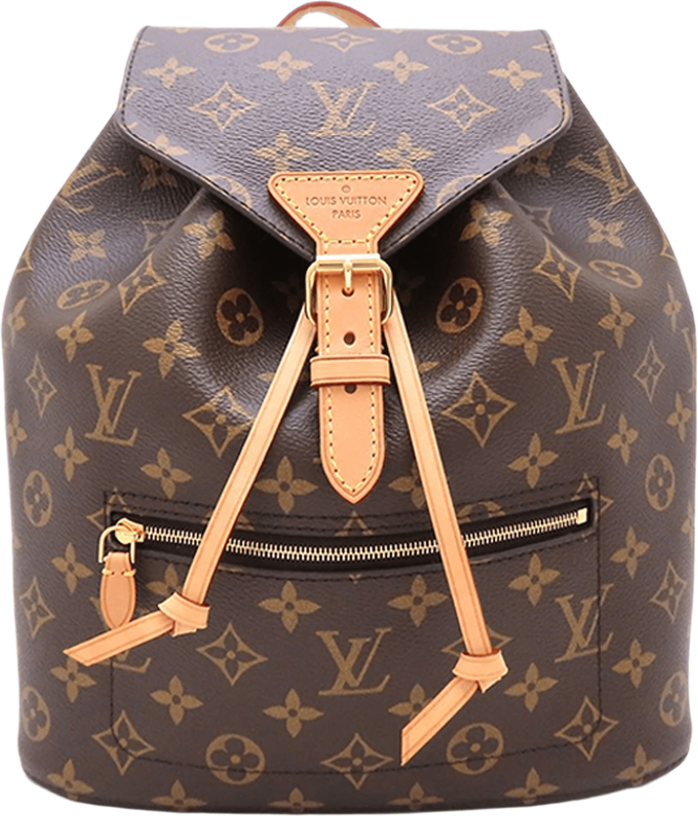 Louis Vuitton Monogram Montsouris, från Luxclusif, i färgen brown.