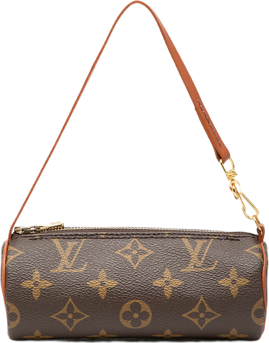 Louis Vuitton Monogram Papillon Pochette, från Luxclusif, i färgen brown.