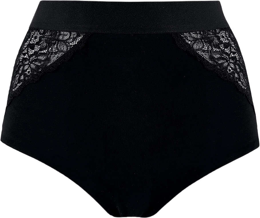 Lemonie High Waist Trosor, från FEMIQUE, i färgen black.