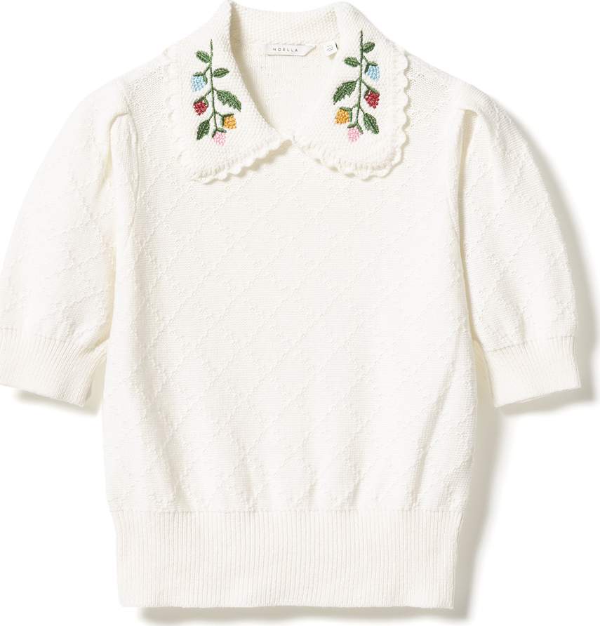 N-madeleine Knit - Ivory, från Noella, i färgen ivory.