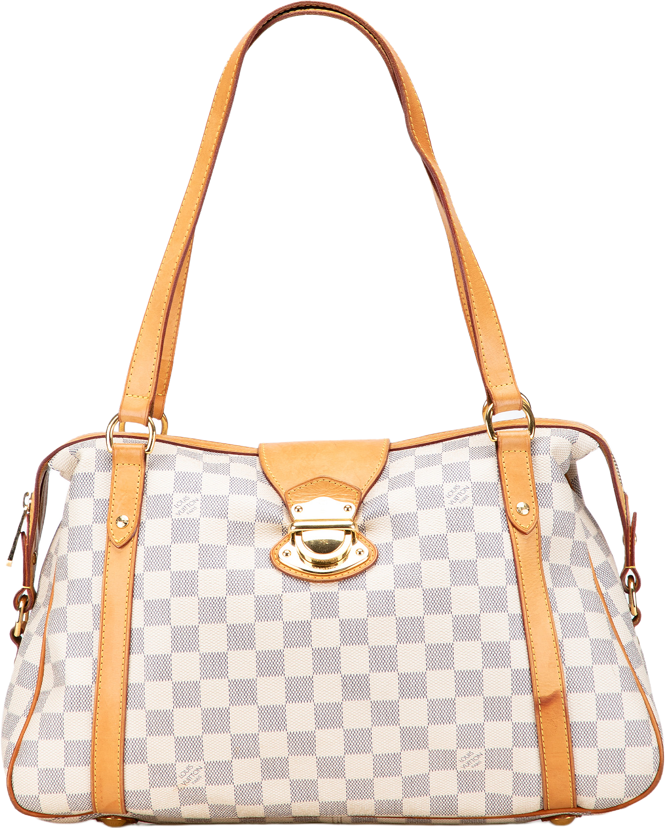 Louis Vuitton Damier Azur Stresa Pm, från Luxclusif, i färgen white.