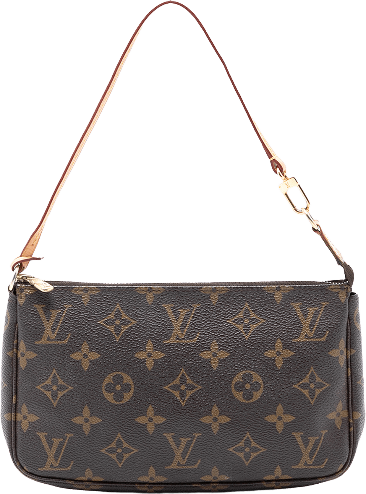 Louis Vuitton Monogram Pochette Accessoires, från Luxclusif, i färgen brown.