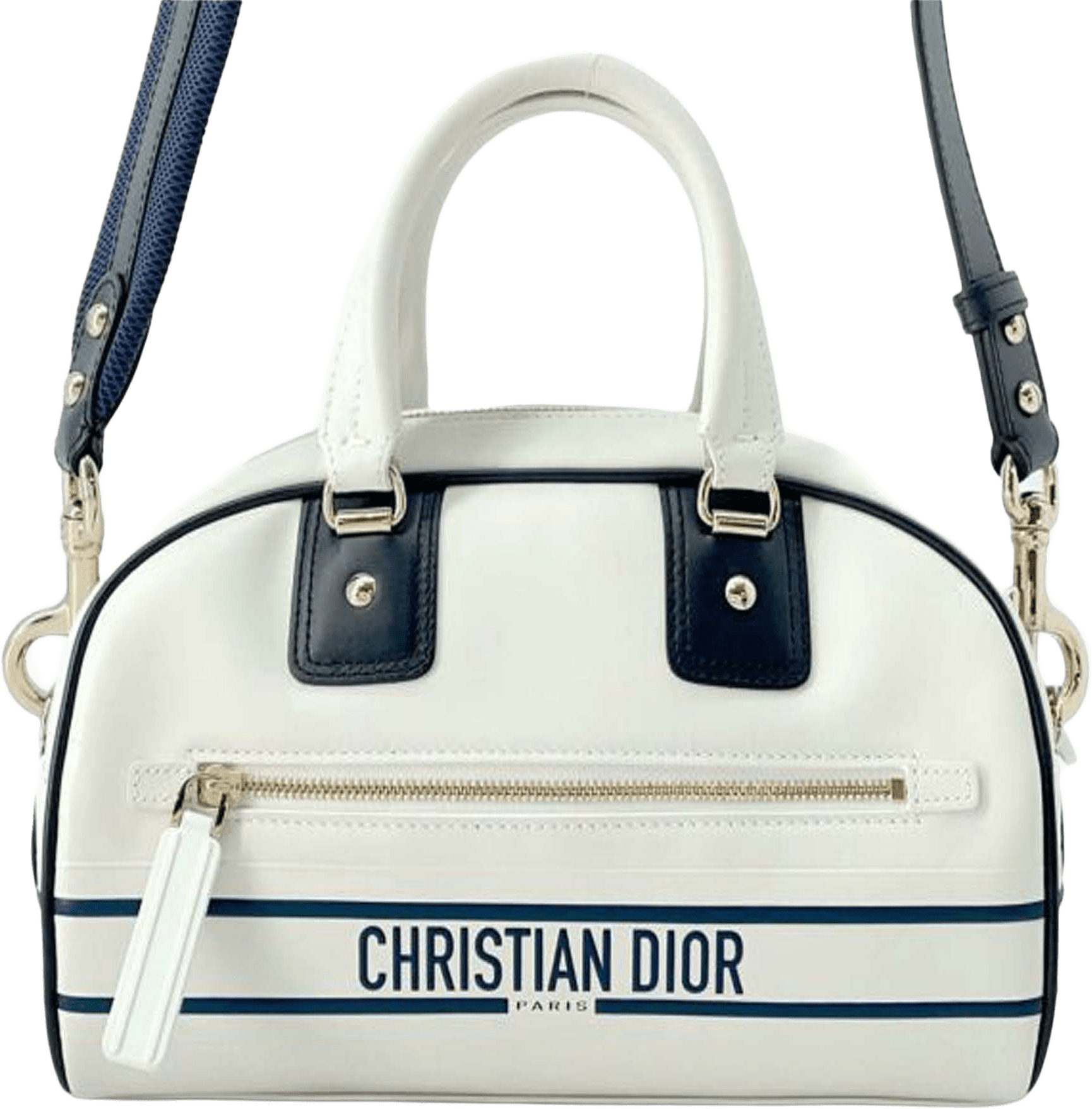 Dior Small Leather Dior Vibe Zip Bowling Bag