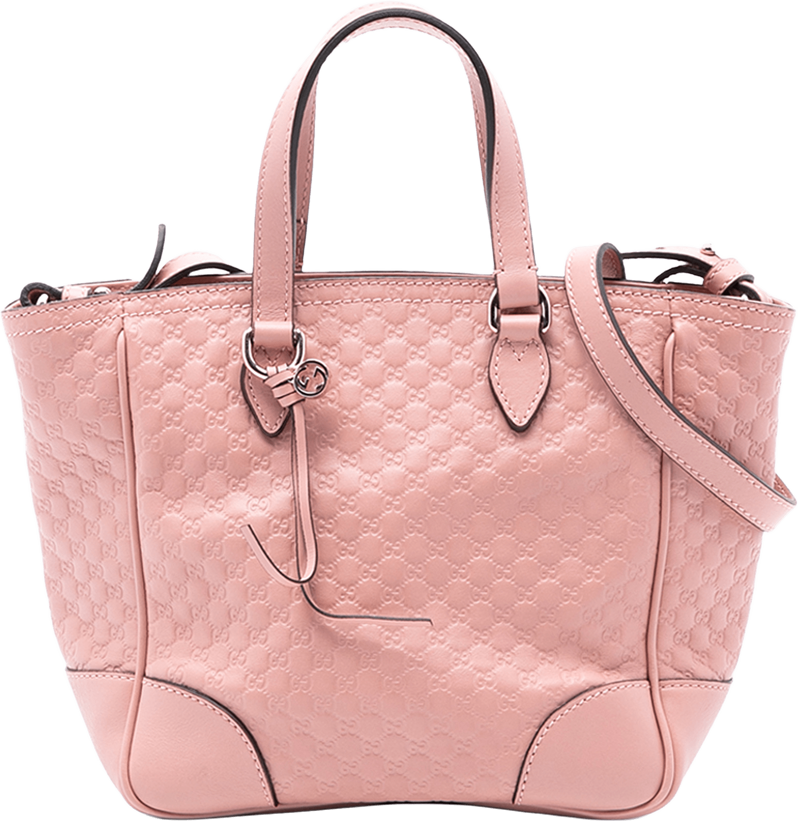 Gucci Small Microguccissima Bree Satchel, från Luxclusif, i färgen pink.