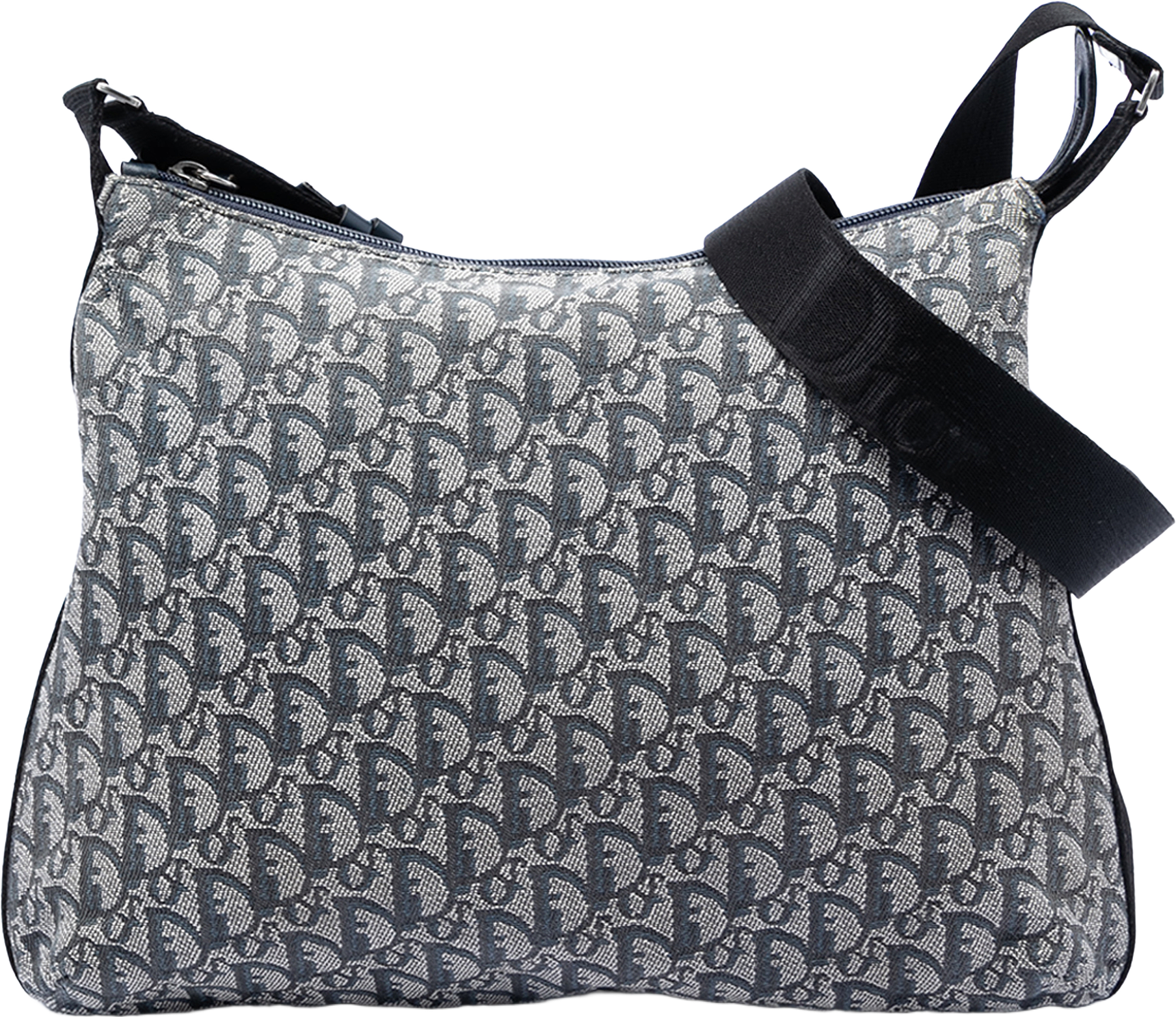 Dior Diorissimo Trotter Canvas Crossbody, från Luxclusif, i färgen navy.