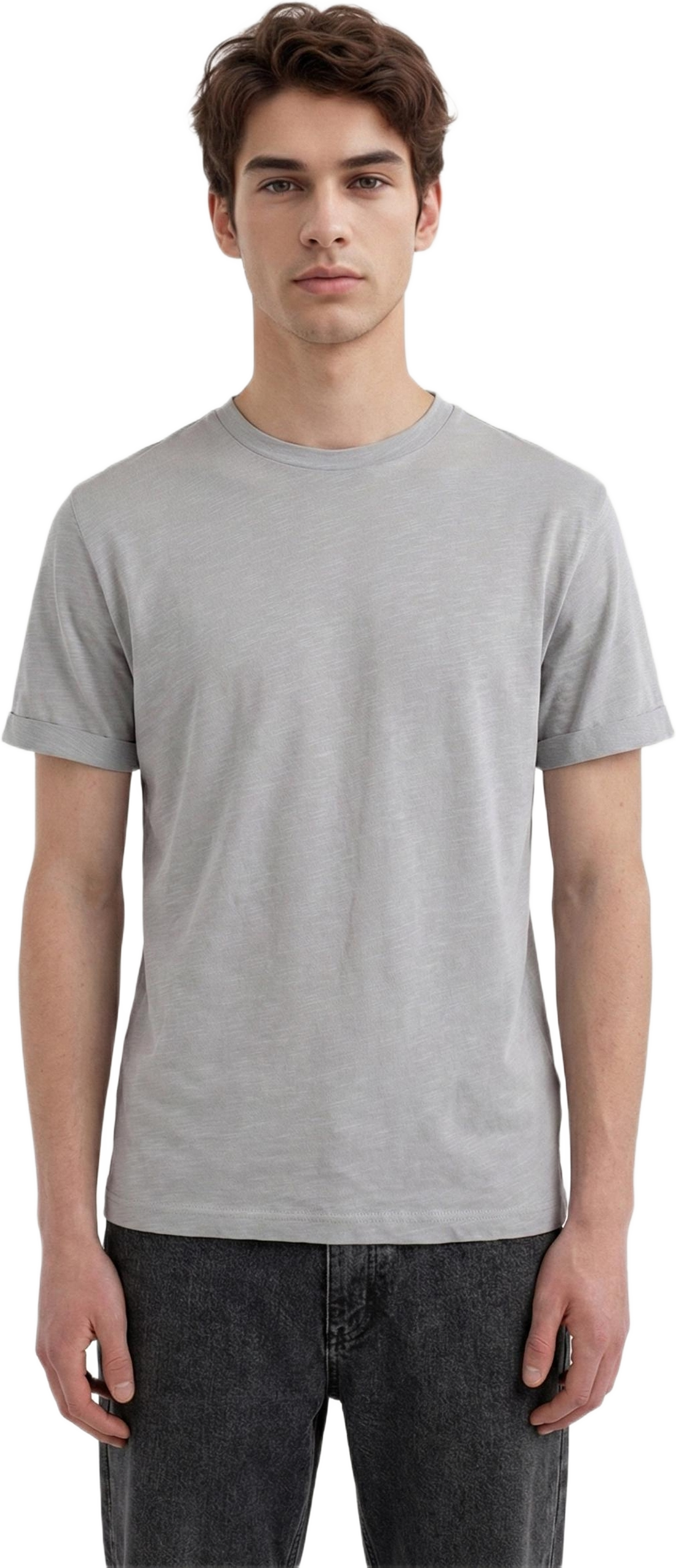 Lung Melange T-shirt, från Ciszere, i färgen light grey.