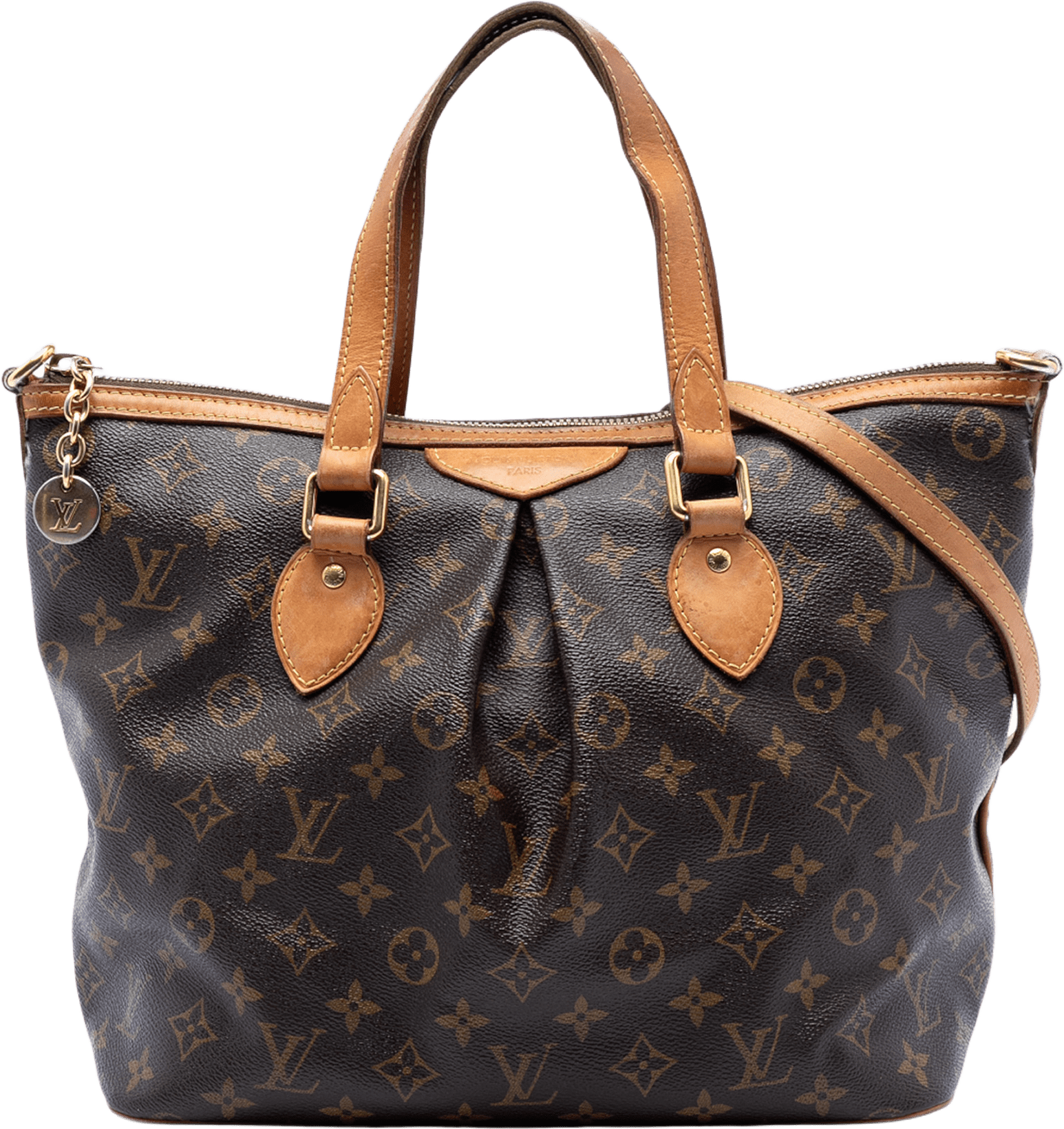 Louis Vuitton Monogram Palermo Pm, från Luxclusif, i färgen brown.
