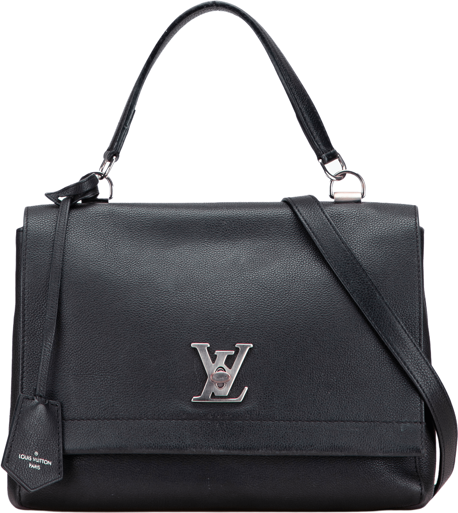 Louis Vuitton Leather Lockme Ii, från Luxclusif, i färgen black.