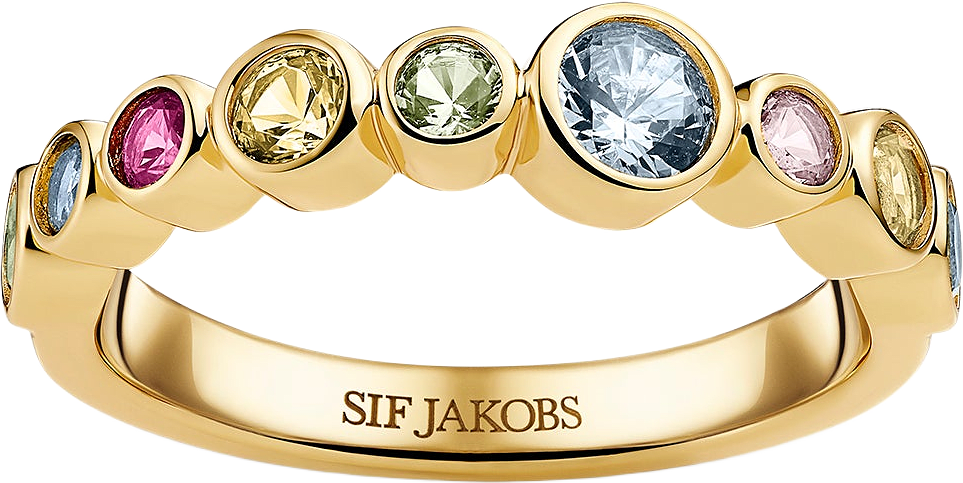 Ring Sardinien, från Sif Jakobs Jewellery, i färgen 18k guldpläterad.