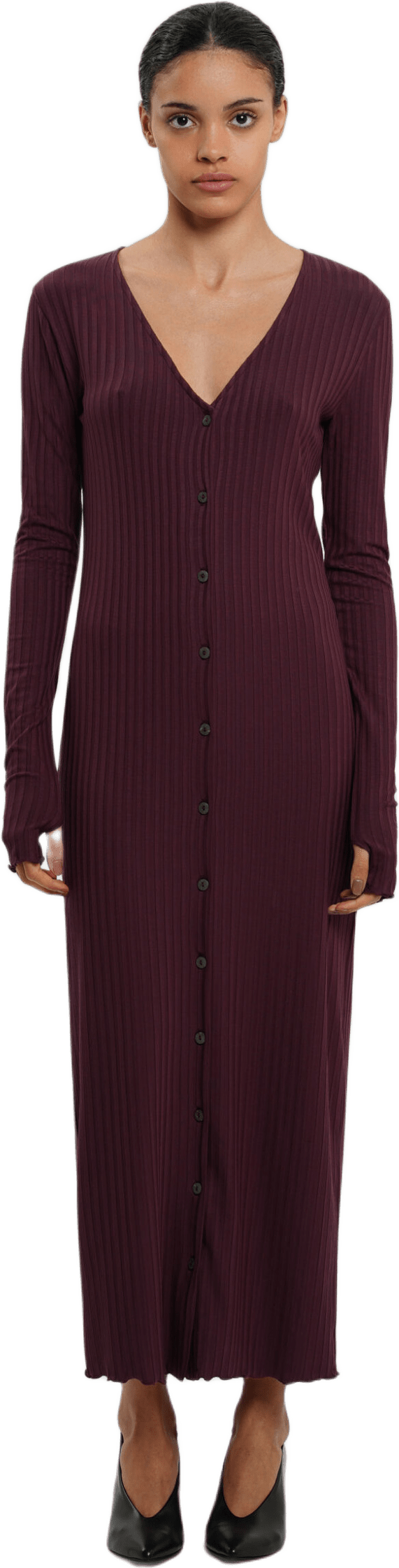 Odette Dress - Wine