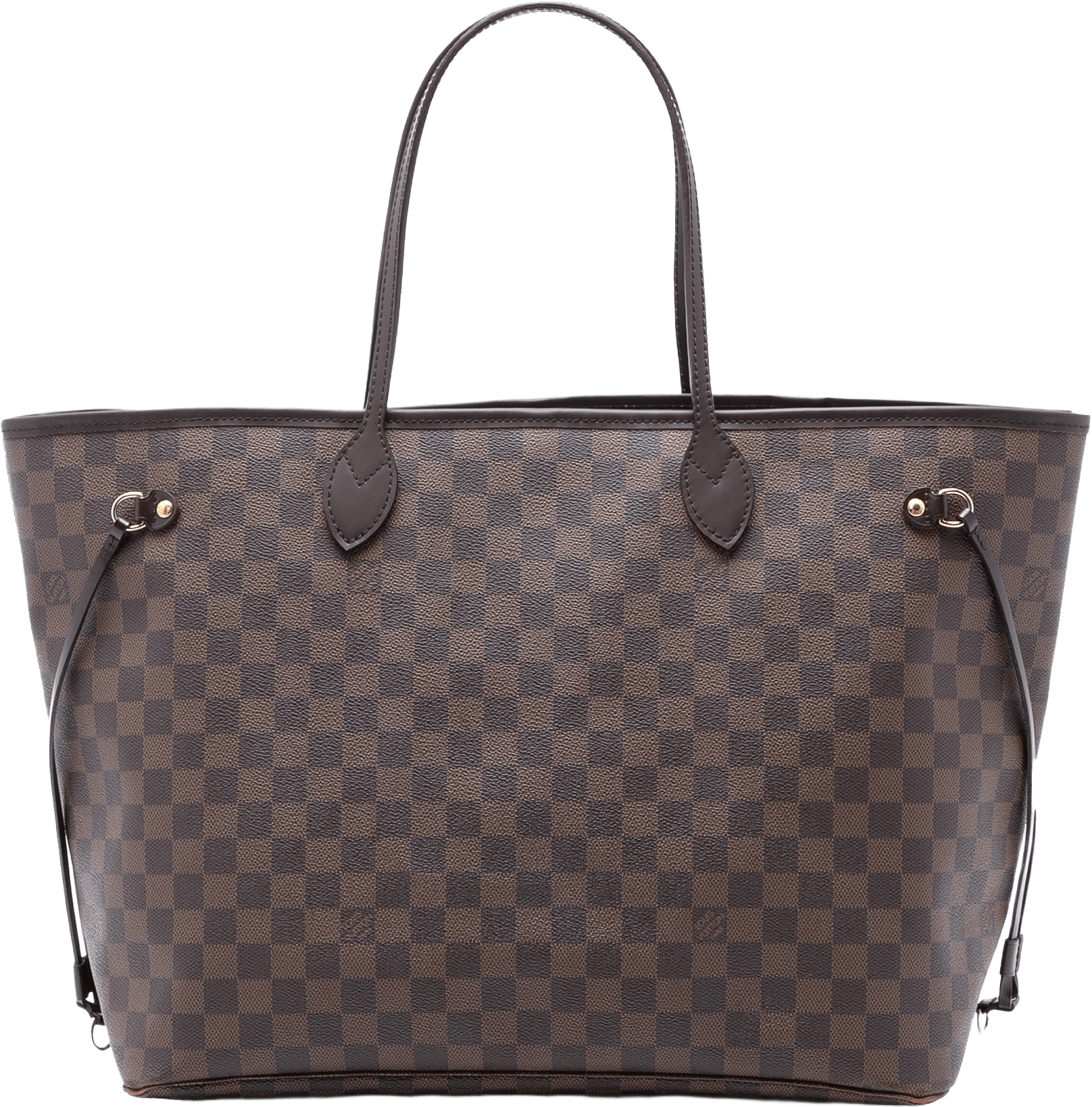 Louis Vuitton Damier Ebene Neverfull Gm, från Luxclusif, i färgen brown.