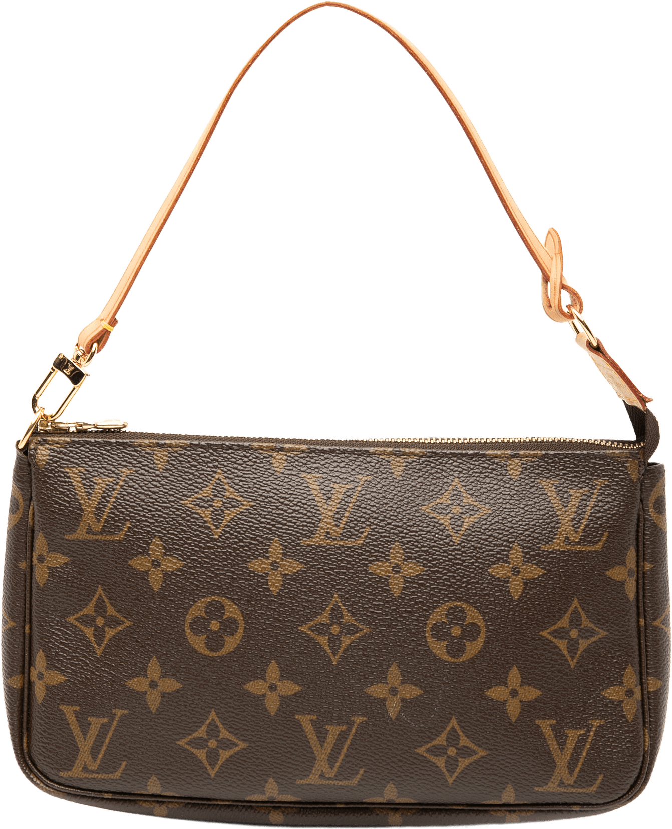 Louis Vuitton Monogram Pochette Accessoires, från Luxclusif, i färgen brown.