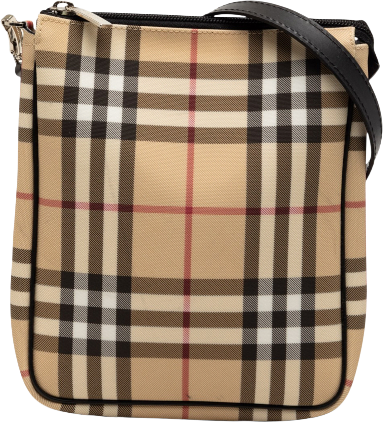 Burberry House Check Canvas Crossbody, från Luxclusif, i färgen beige.