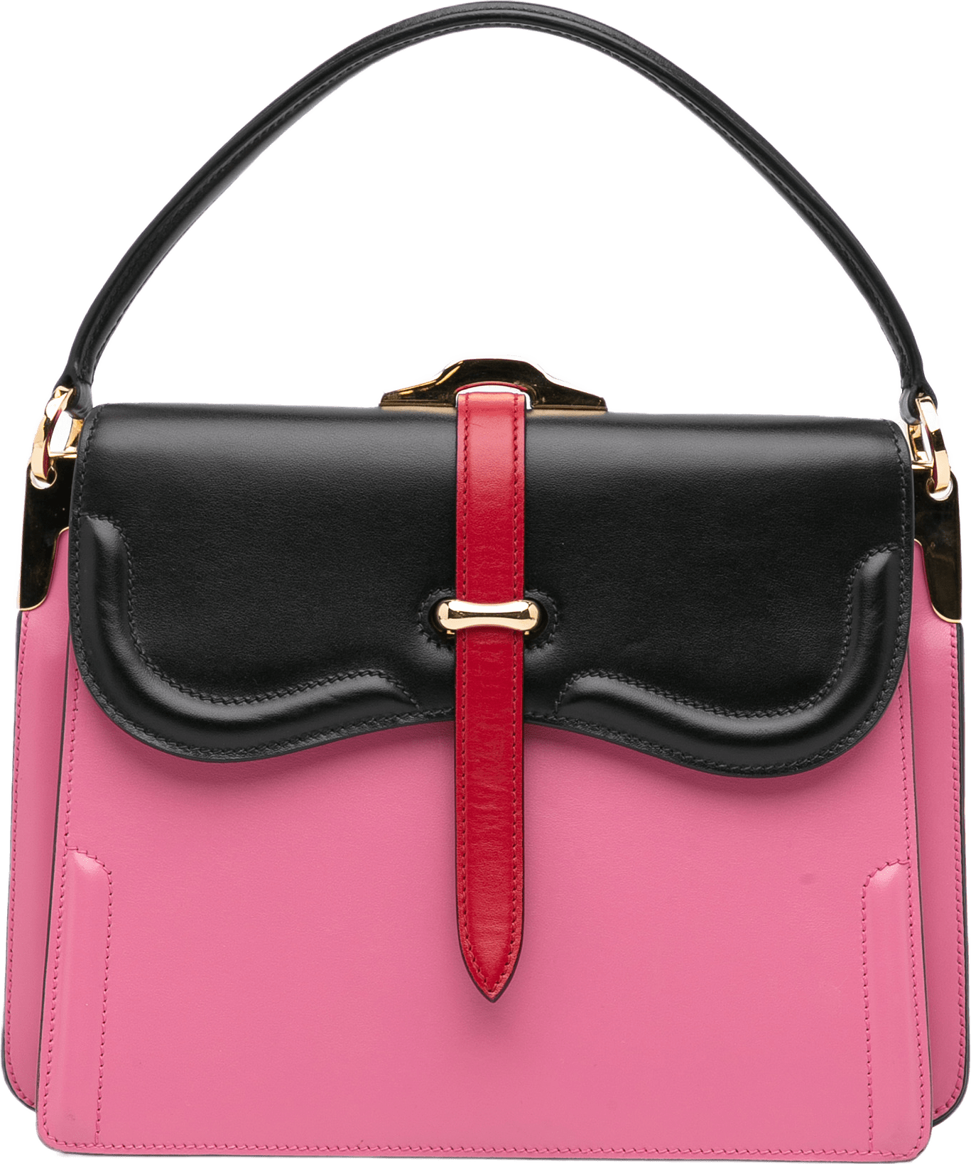 Prada Belle Satchel, från Luxclusif, i färgen pink.