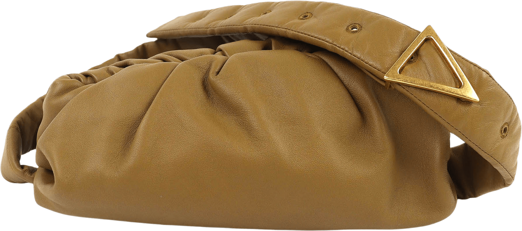 Bottega Veneta Lambskin The Body Pouch Crossbody, från Luxclusif, i färgen brun.