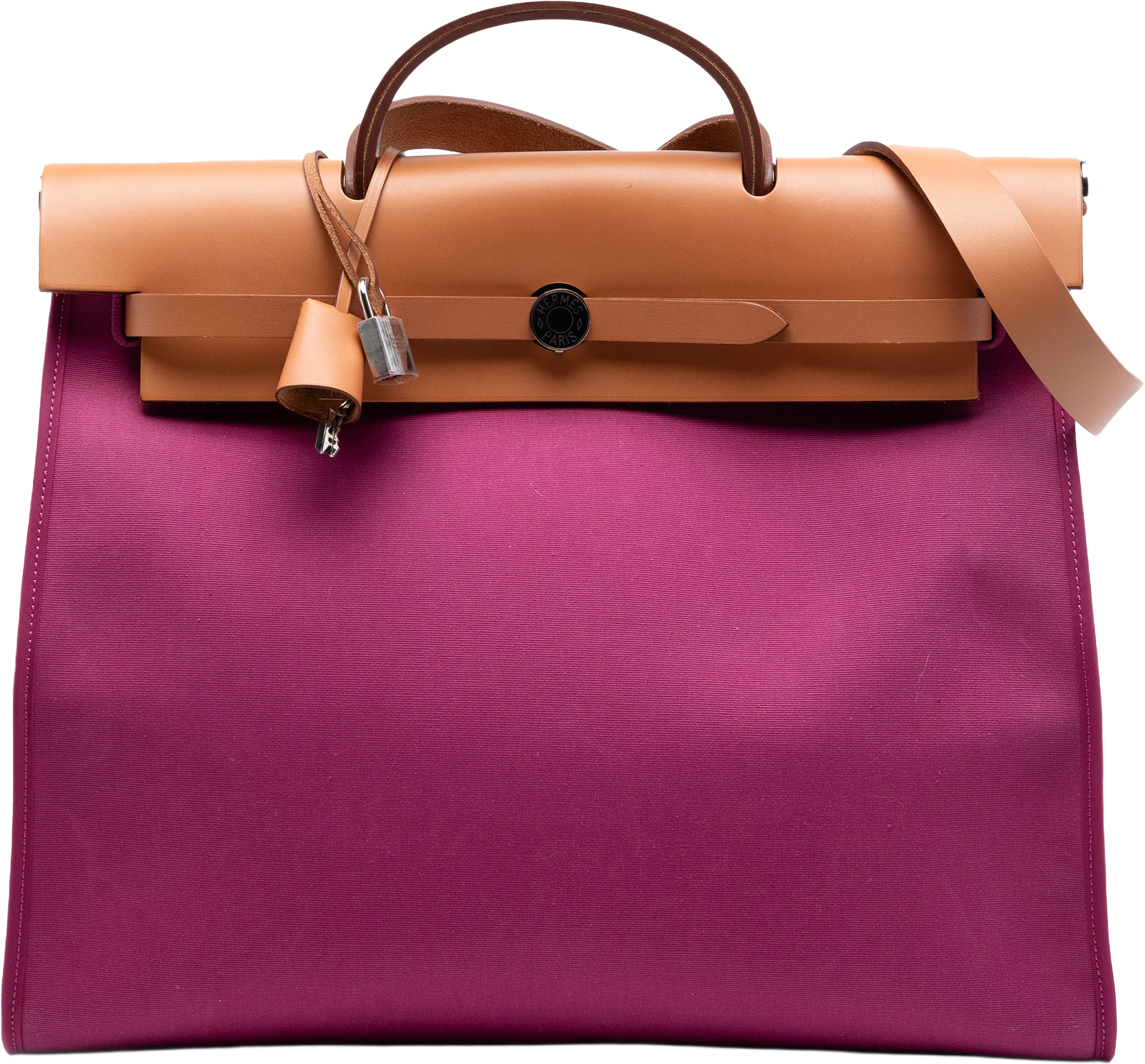 Hermès Toile Herbag Zip 39, från Luxclusif, i färgen pink.