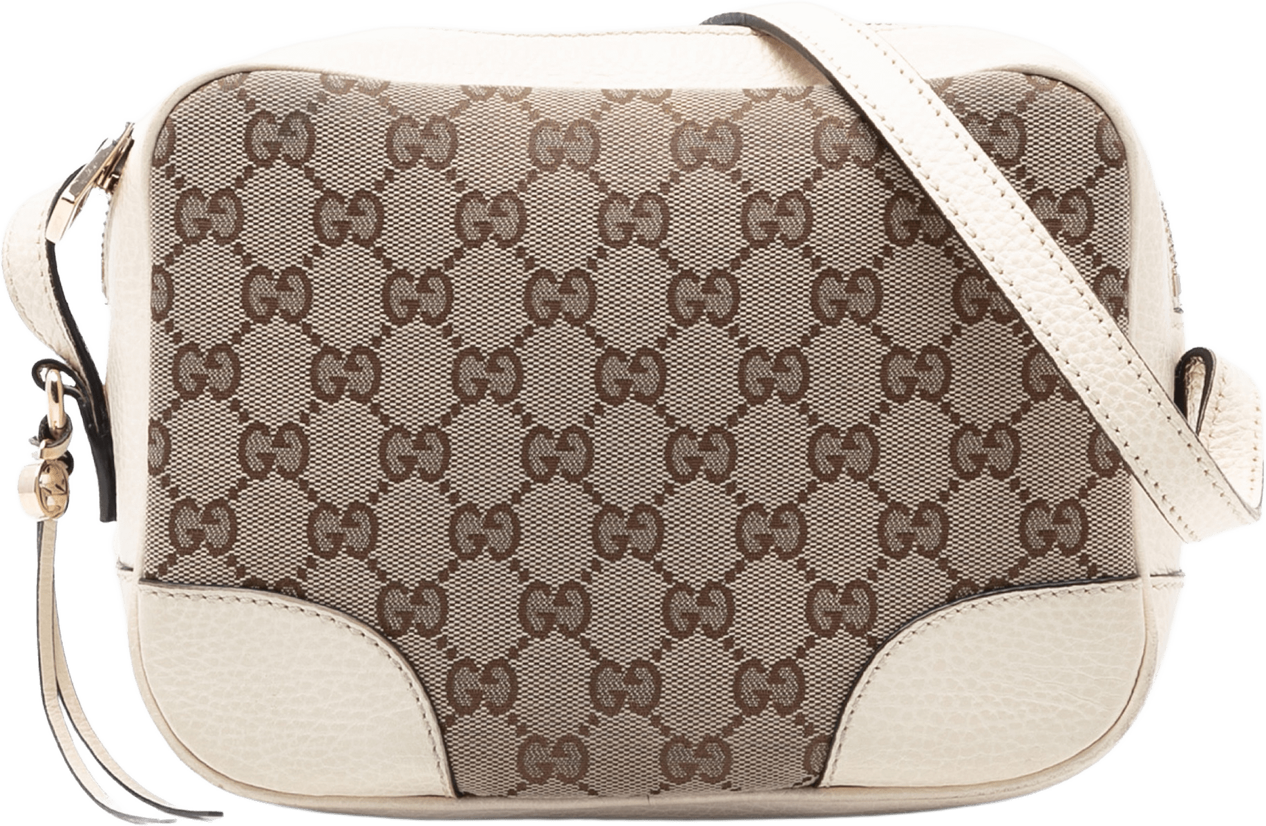 Gucci Gg Canvas Bree Crossbody, från Luxclusif, i färgen beige.