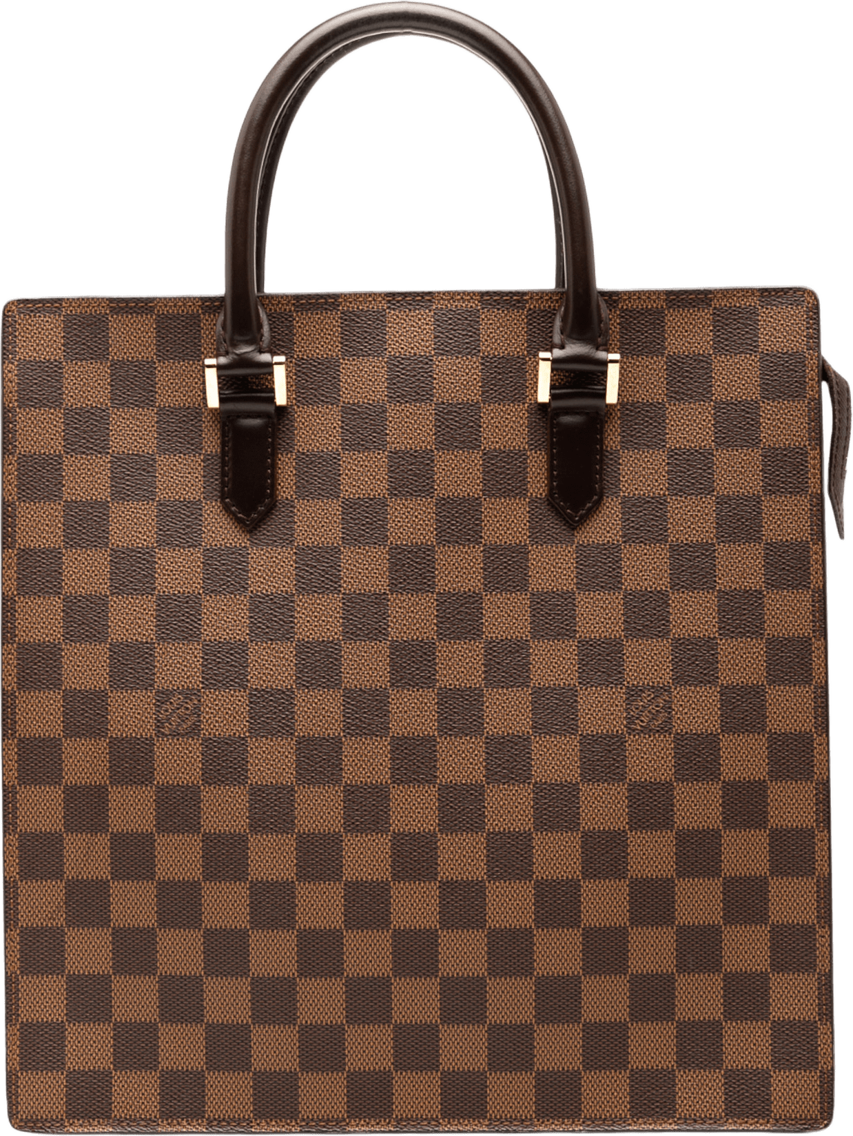 Louis Vuitton Damier Ebene Venice Sac Plat, från Luxclusif, i färgen brown.