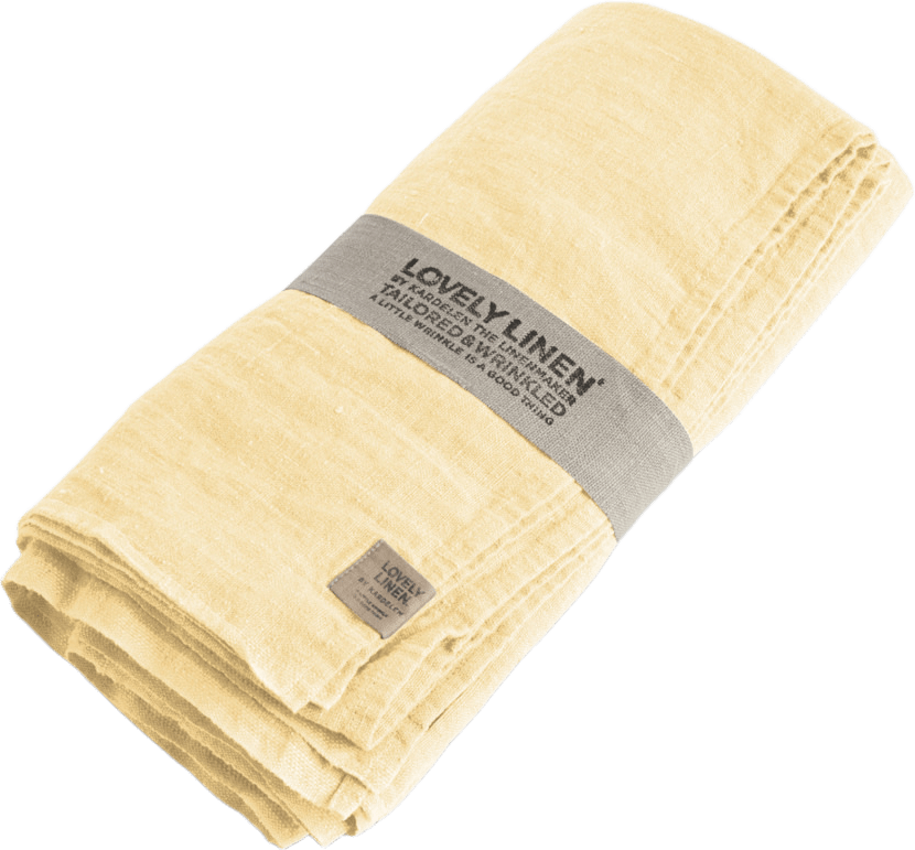 Duk Lovely I Tvättat Lin, från Lovely Linen, i färgen lemon sorbet.