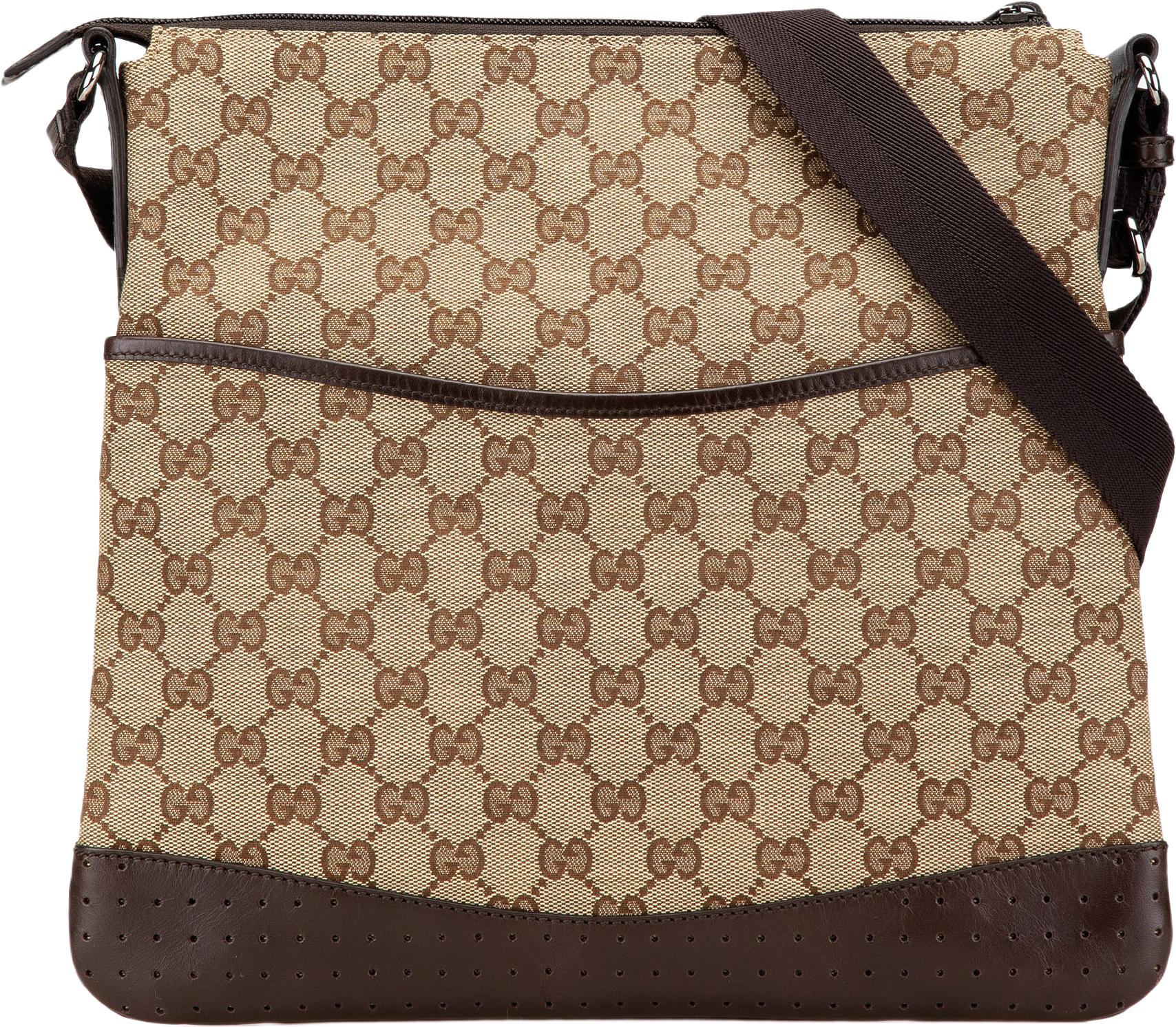 Gucci Gg Canvas Crossbody, från Luxclusif, i färgen beige.