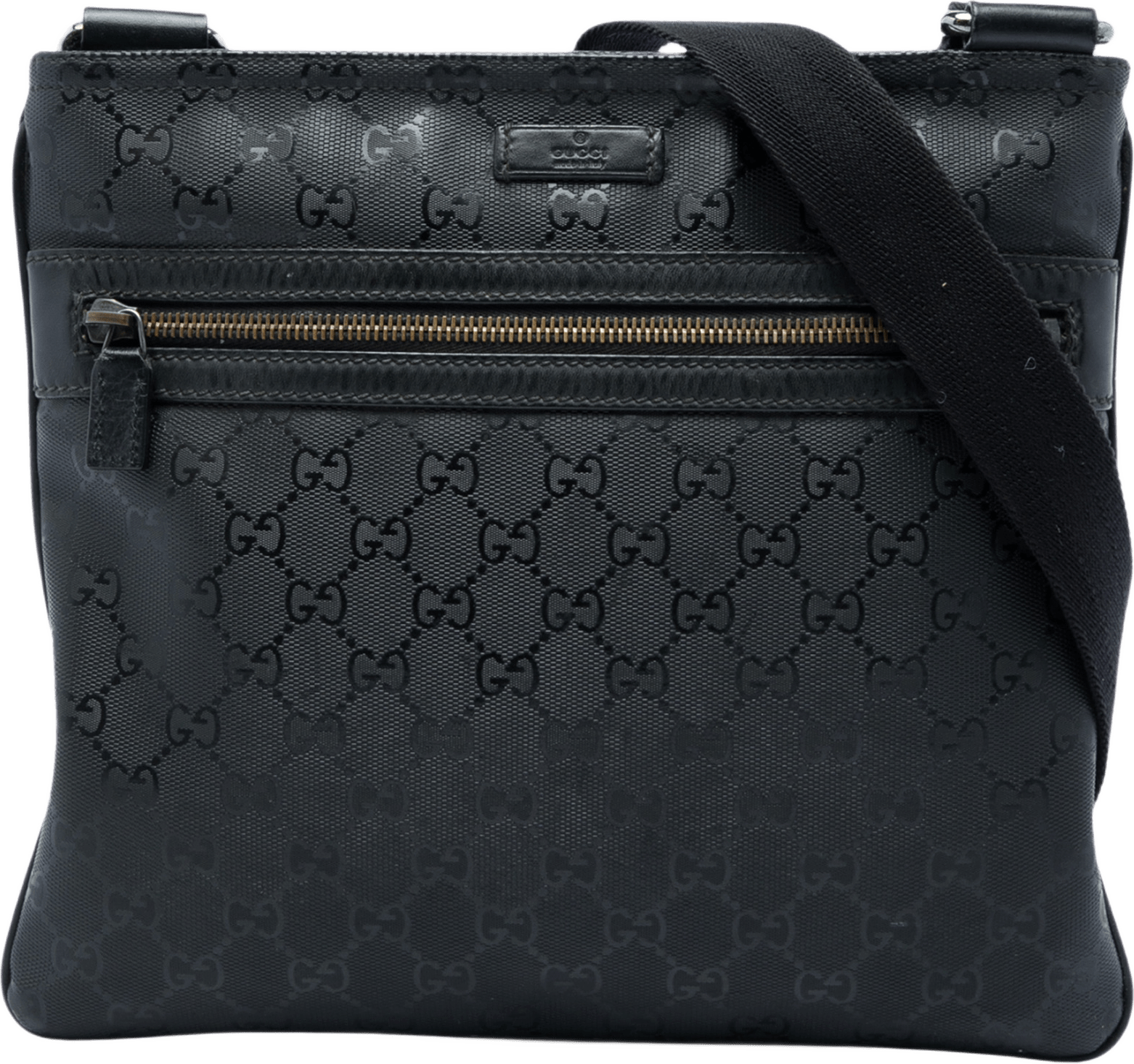 Gucci Gg Imprime Crossbody, från Luxclusif, i färgen svart.