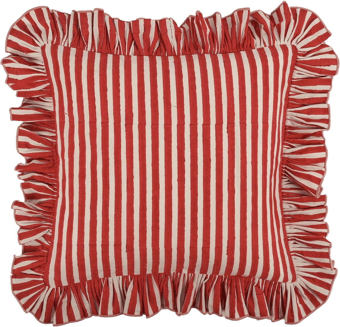 Devon Kuddfodral - 40x40 Cm, från Pick A Poppy, i färgen red.