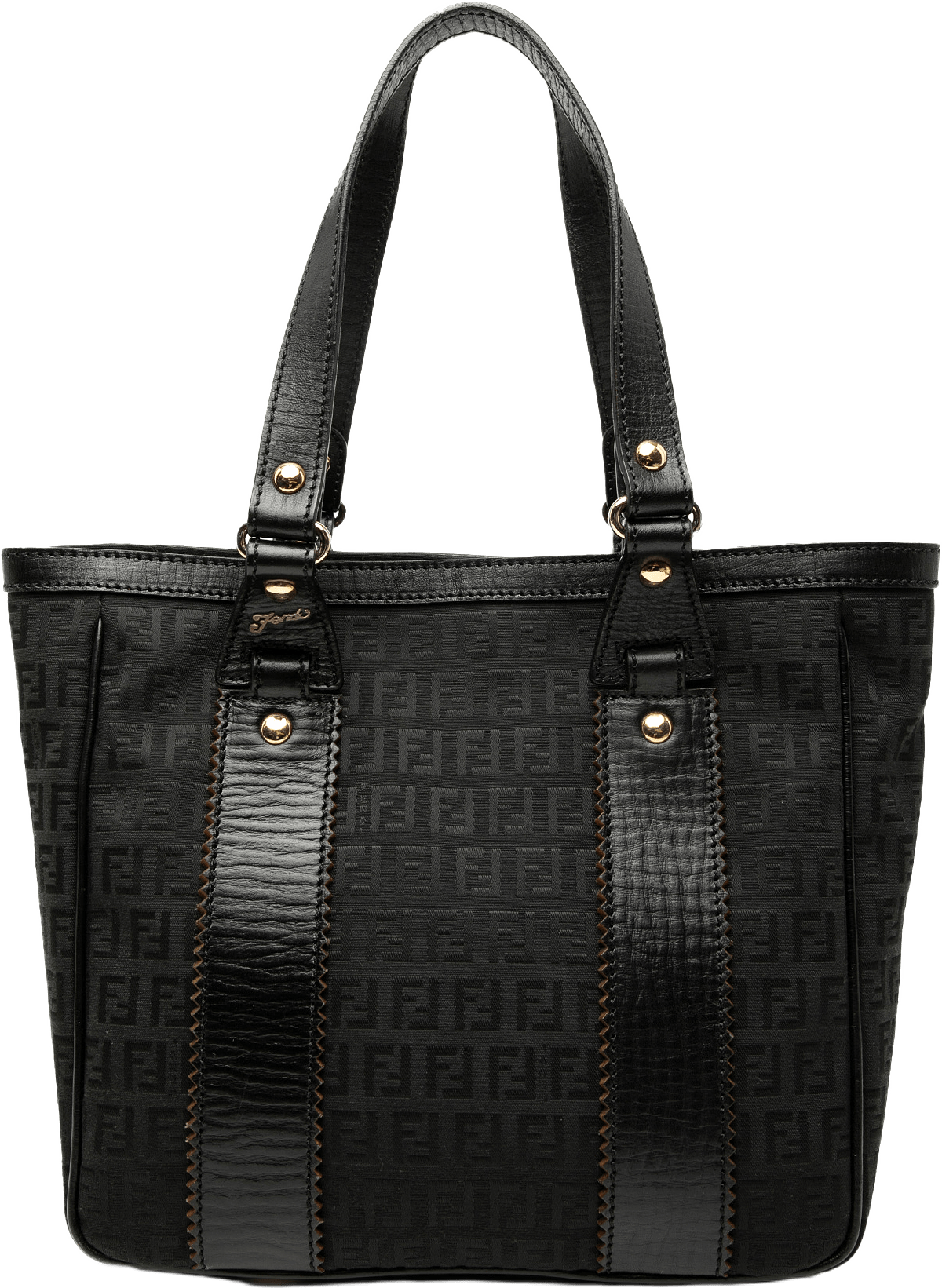 Fendi Zucchino Canvas Tote, från Luxclusif, i färgen black.