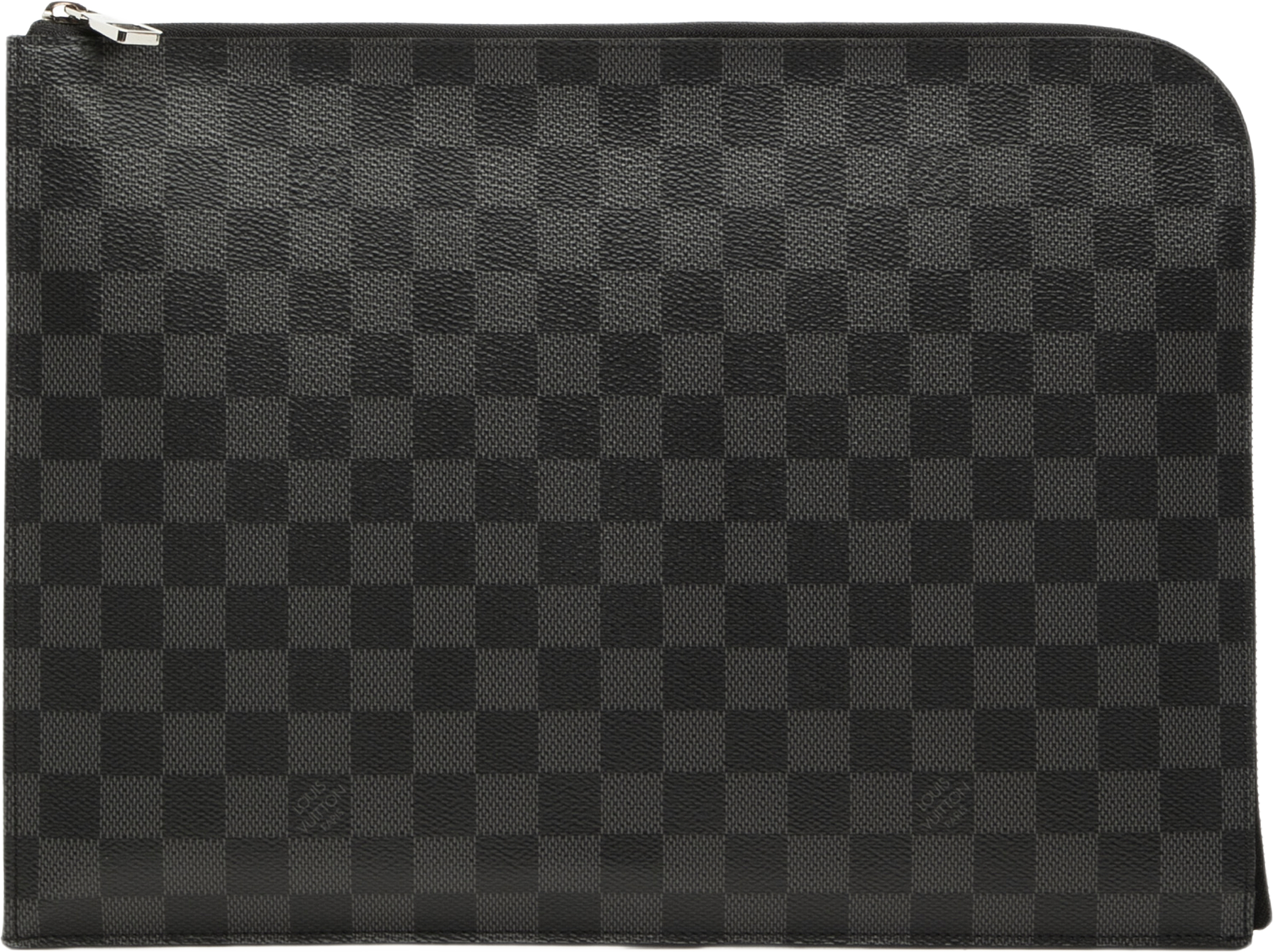 Louis Vuitton Damier Graphite Pochette Jour Gm, från Luxclusif, i färgen svart.
