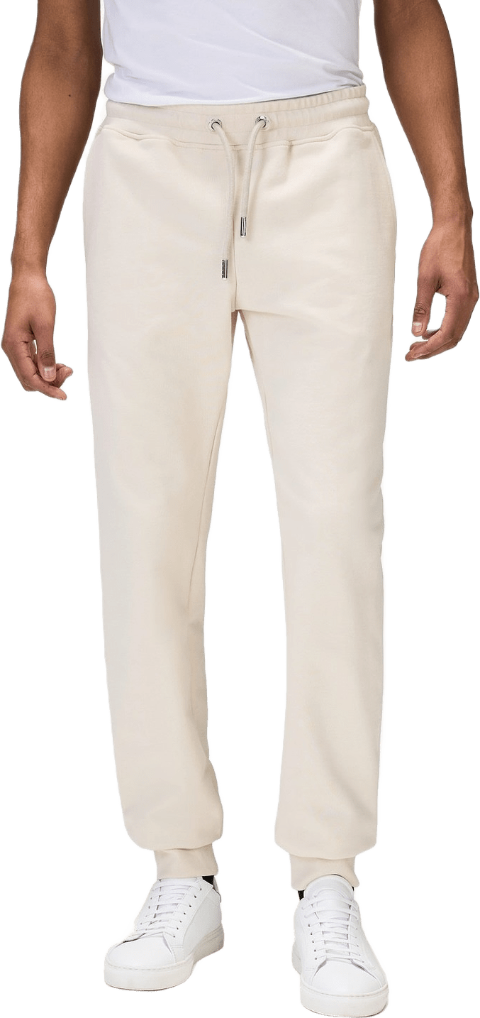 Cotton Sweat Drawstring Joggers, från John Henric, i färgen beige.
