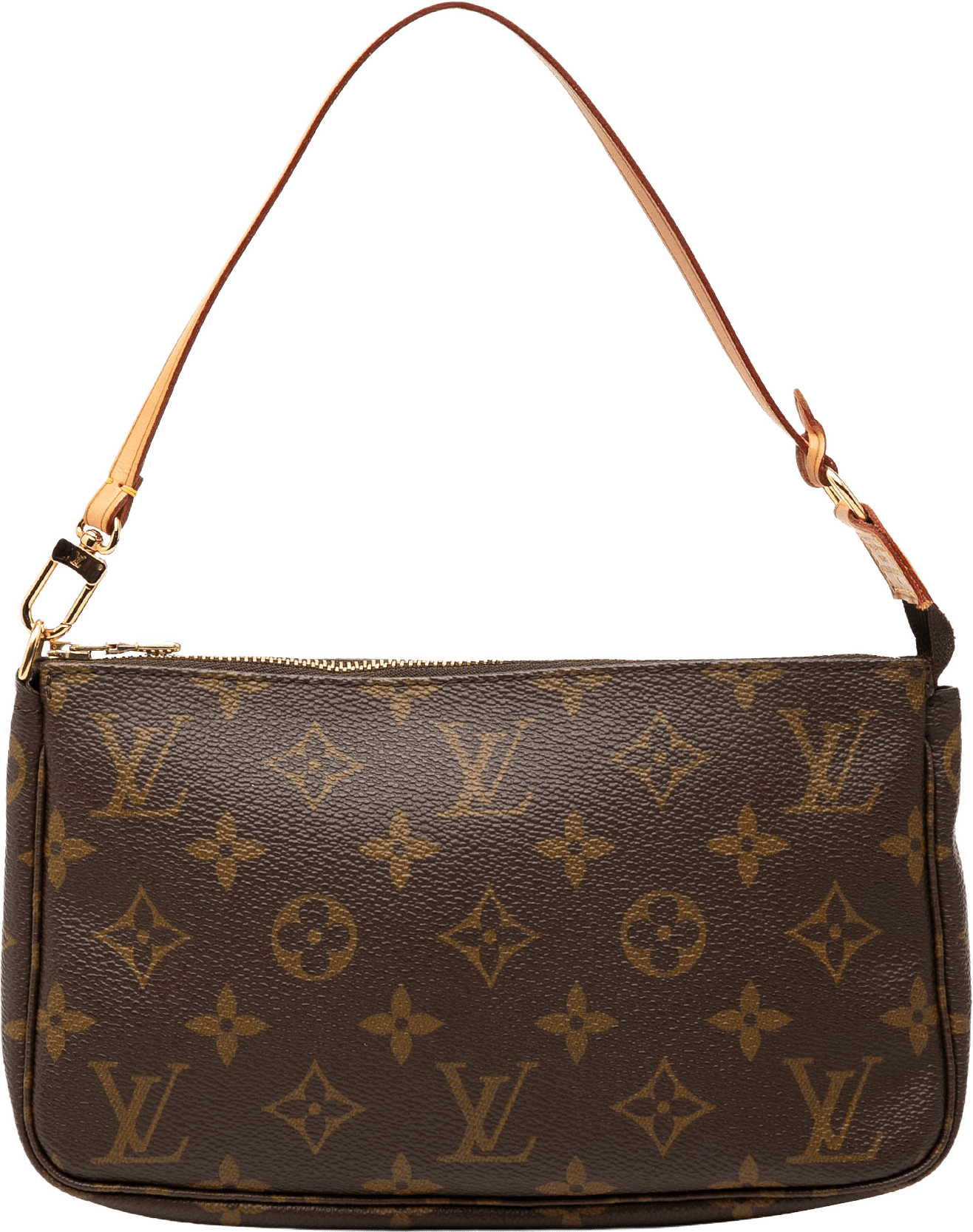 Louis Vuitton Monogram Pochette Accessoires, från Luxclusif, i färgen brown.