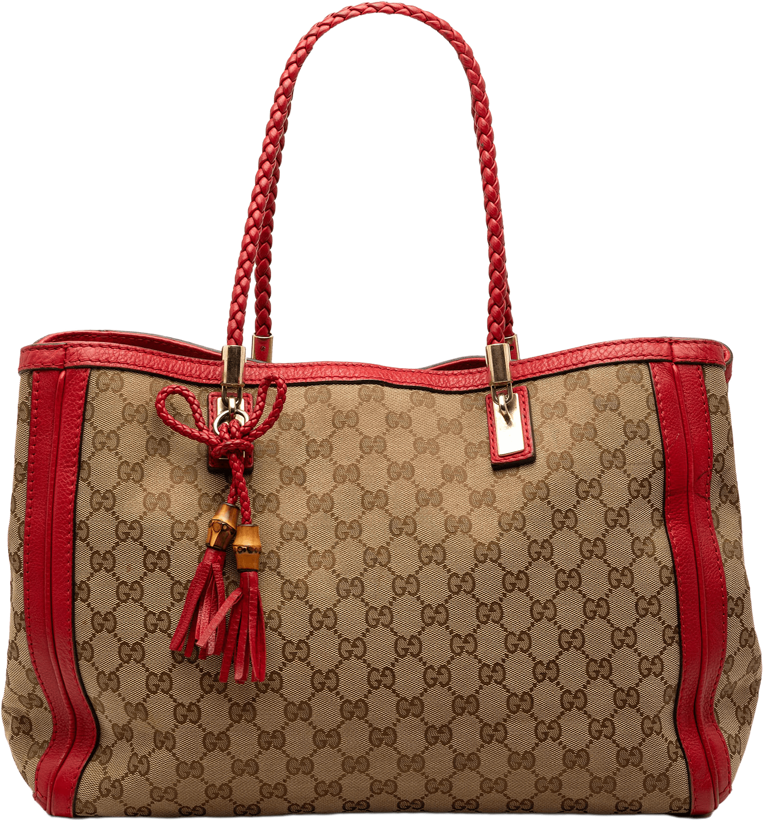 Gucci Medium Gg Canvas Bella Tote, från Luxclusif, i färgen beige.