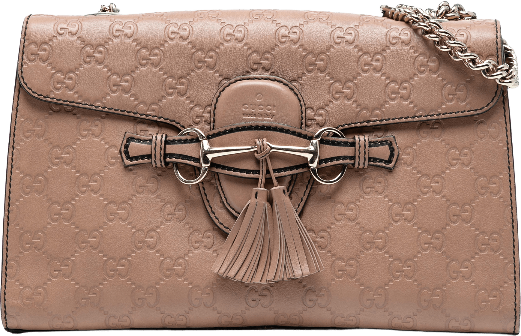 Gucci Medium Guccissima Emily Shoulder Bag, från Luxclusif, i färgen light brown.