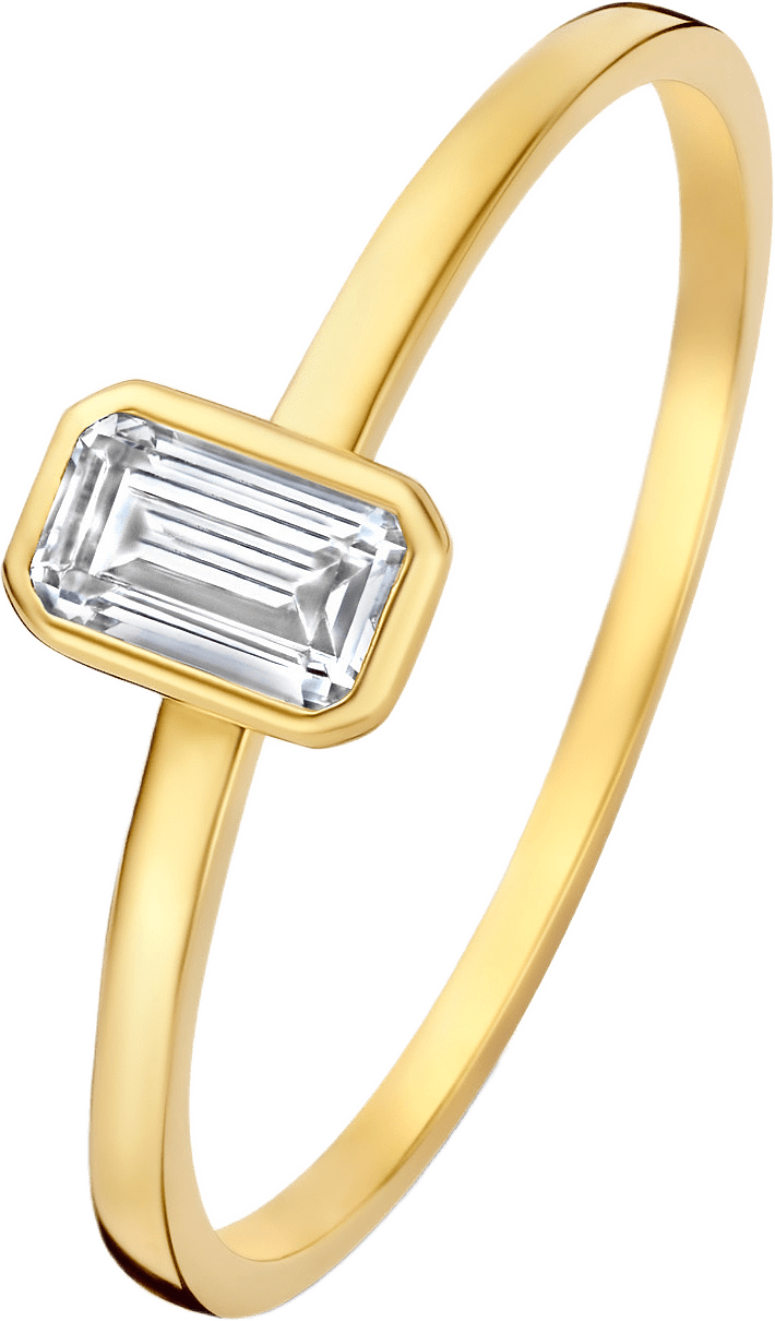 Baguette 14 Karat Guld Ring