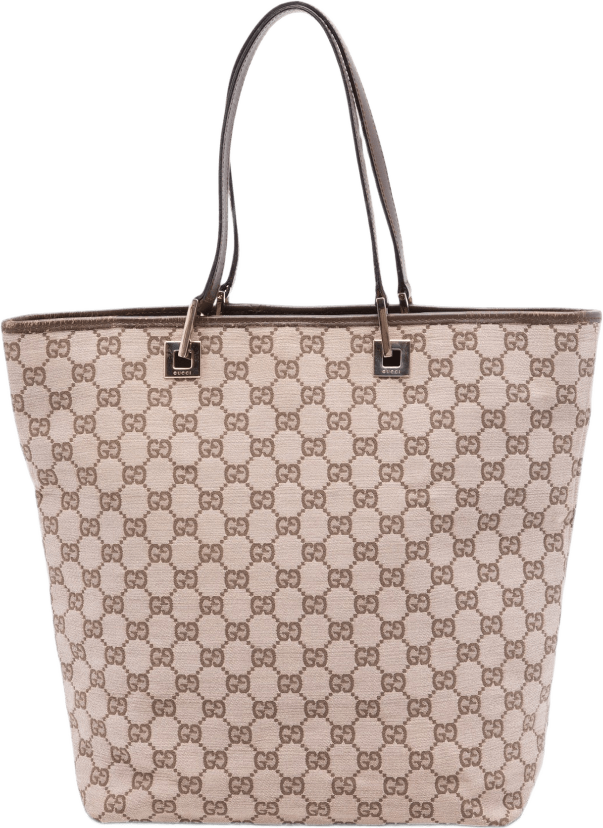 Gucci Gg Canvas Tote, från Luxclusif, i färgen beige.