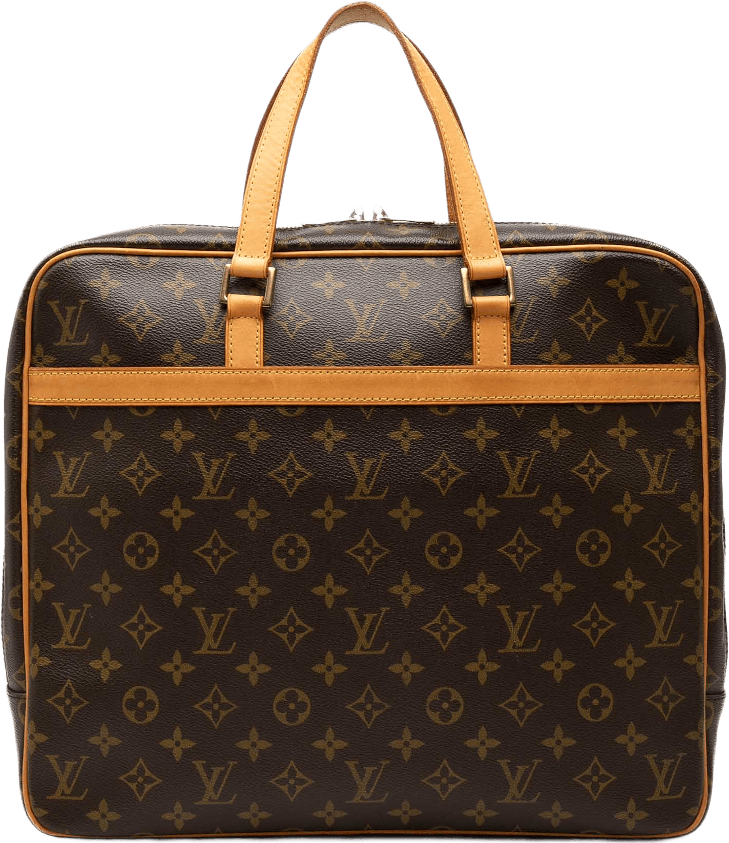 Louis Vuitton Monogram Porte Documents Pegase, från Luxclusif, i färgen brun.