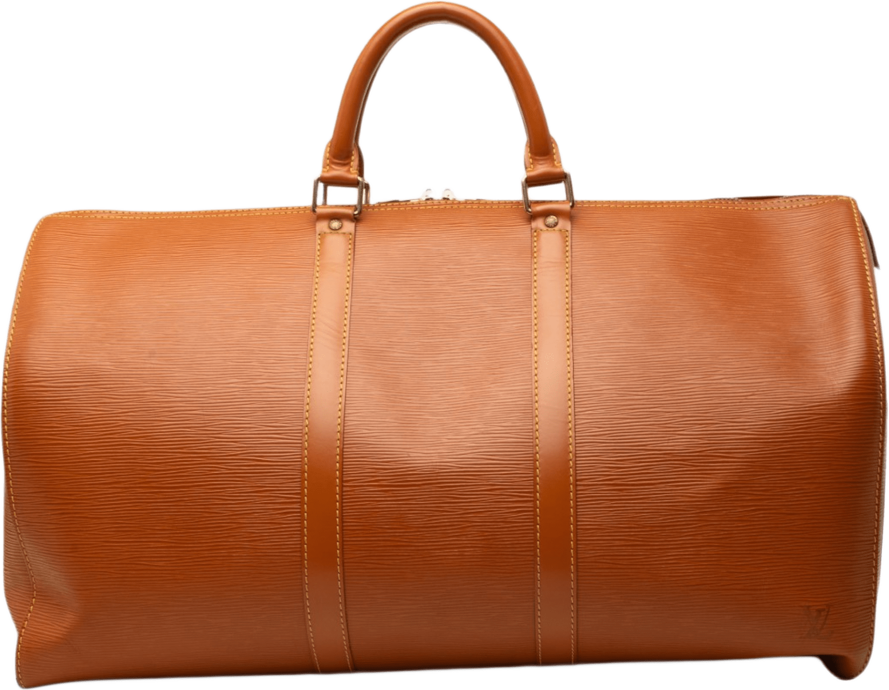 Louis Vuitton Epi Keepall 50, från Luxclusif, i färgen brun.